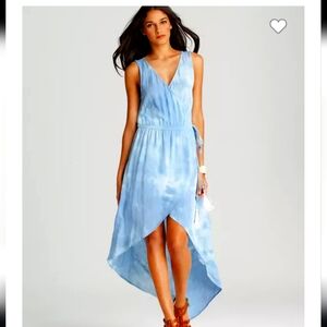 GYPSY05 NWT HI-LOW SILK WRAP DRESS IN PINK!